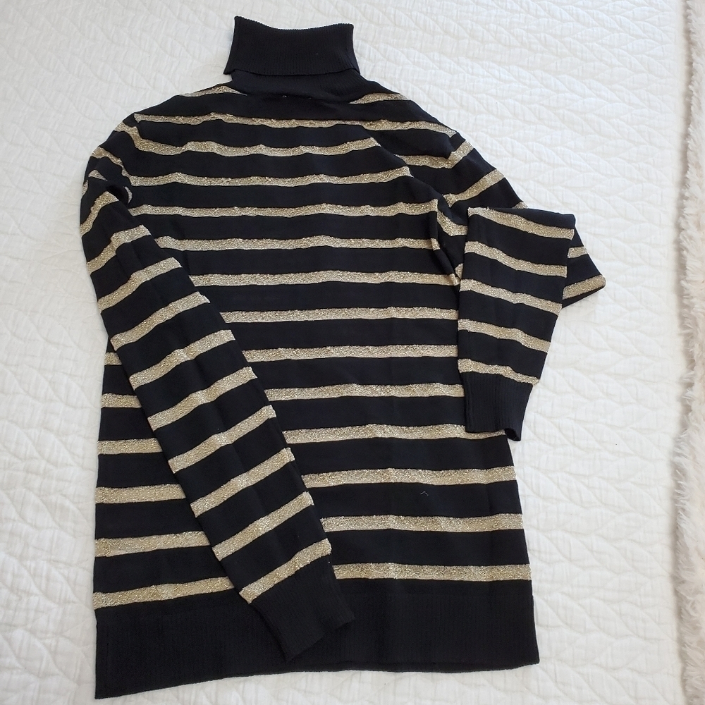Cremeux striped turtleneck